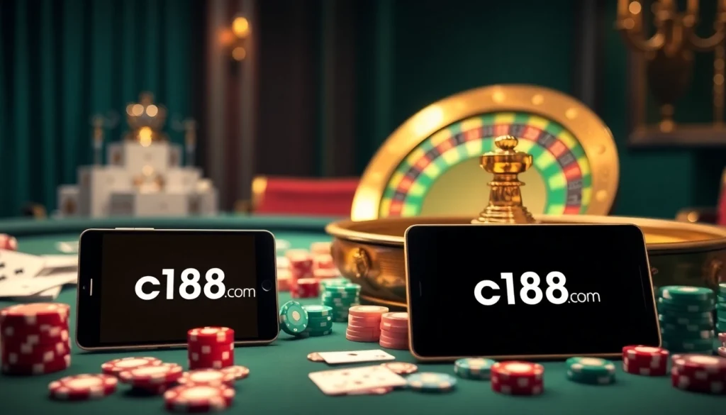 Experience thrilling gameplay at c168.com with vibrant casino tables and exciting betting options.