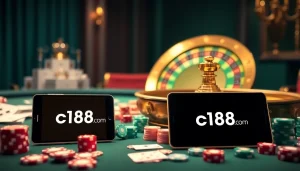 Experience thrilling gameplay at c168.com with vibrant casino tables and exciting betting options.