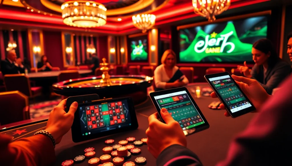 Trải nghiệm sự phấn khích khi cược với Bet VIP App trên những bàn casino sang trọng và bánh xe roulette phát sáng.