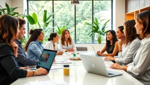 Engaging esthetician marketing ideas session showcasing collaboration and creativity