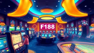 Experience the thrilling environment of พอร์ทัลเกม F168, showcasing dynamic gaming elements and vibrant interactions.