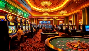 Experience exhilarating gameplay at dewanaga89 login with vibrant slot machines and thrilling casino action.