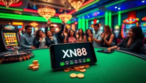 Tải App XN88 to enjoy thrilling casino games and vibrant gambling experiences in a luxurious atmosphere.