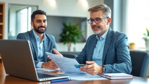 신용카드 현금화에 대한 새로운 방법을 설명하는 재무 상담사의 모습