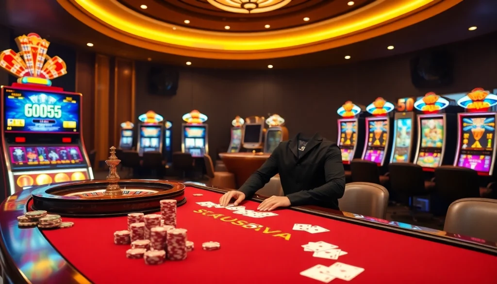 Experience the luxury of god55 vip with vibrant casino tables and exciting games.