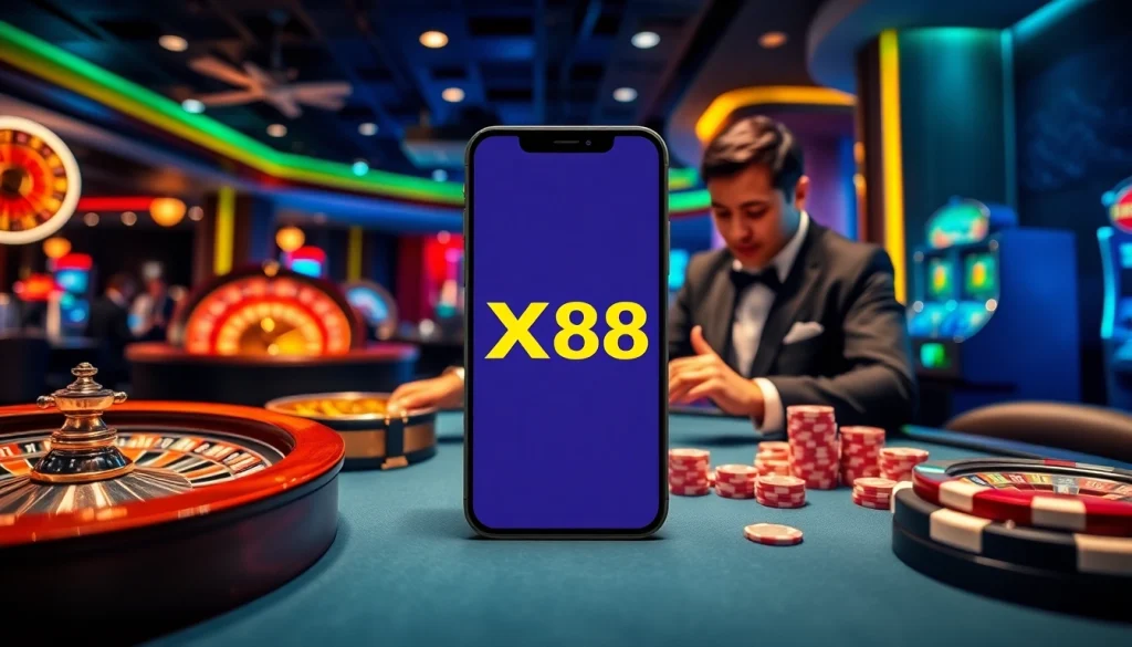 Tải App XN88 for an immersive gambling experience with engaging casino visuals.