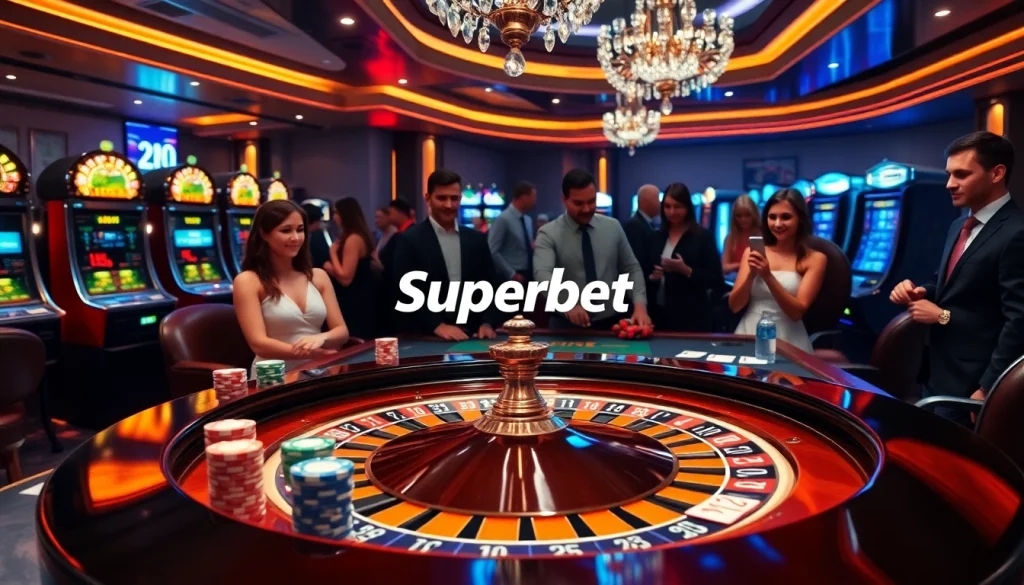 Experience the thrill of the casino with Superbet Download showcased on an exciting gaming table.