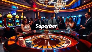 Experience the thrill of the casino with Superbet Download showcased on an exciting gaming table.