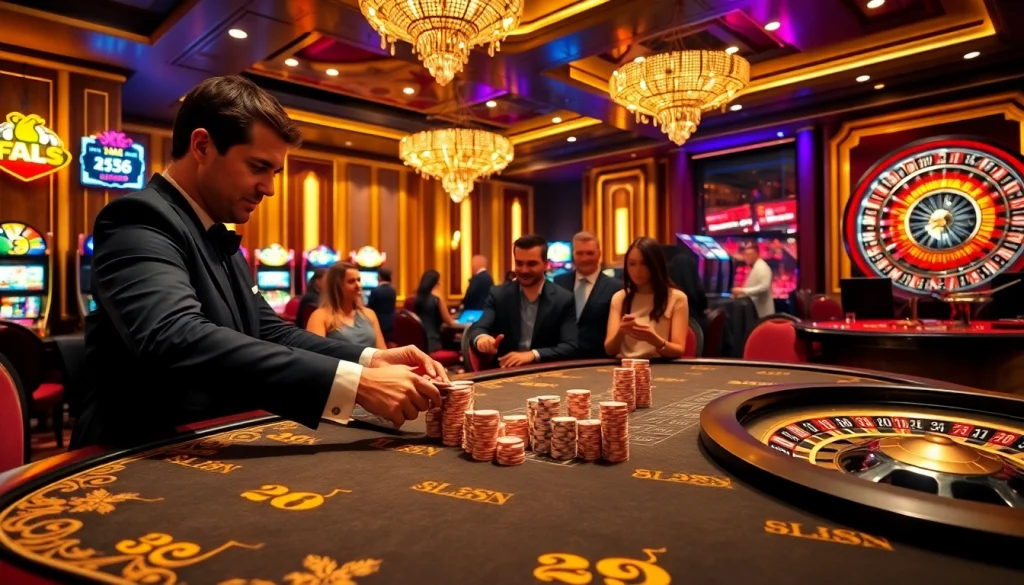 Exciting gameplay at a luxurious casino table featuring AF88 COM.