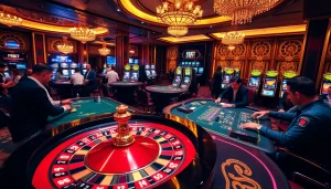 Experience the thrill of F8BET at a luxurious casino, showcasing excitement and professional gaming.