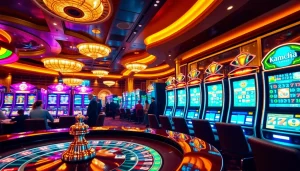 Engaging players at slot server kamboja machines in a vibrant casino.