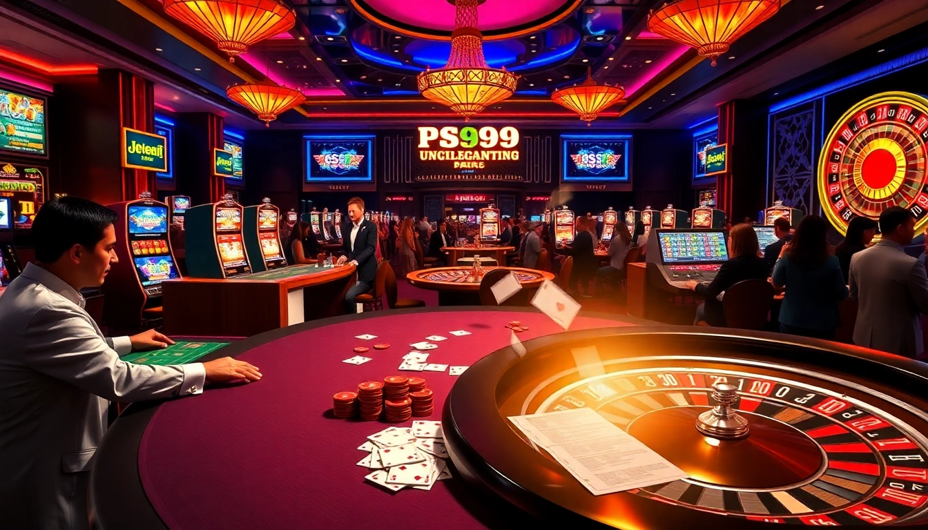 Experience thrilling gameplay at PS99 casino with vibrant tables and engaging slot machines.