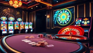 Experience high-stakes excitement at https://siu88.best/ with a luxurious casino scene featuring poker action and roulette thrills.