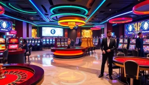 Vivez l'excitation du baccarat et de la roulette dans un casino français crypto, mettant en valeur les transactions numériques.