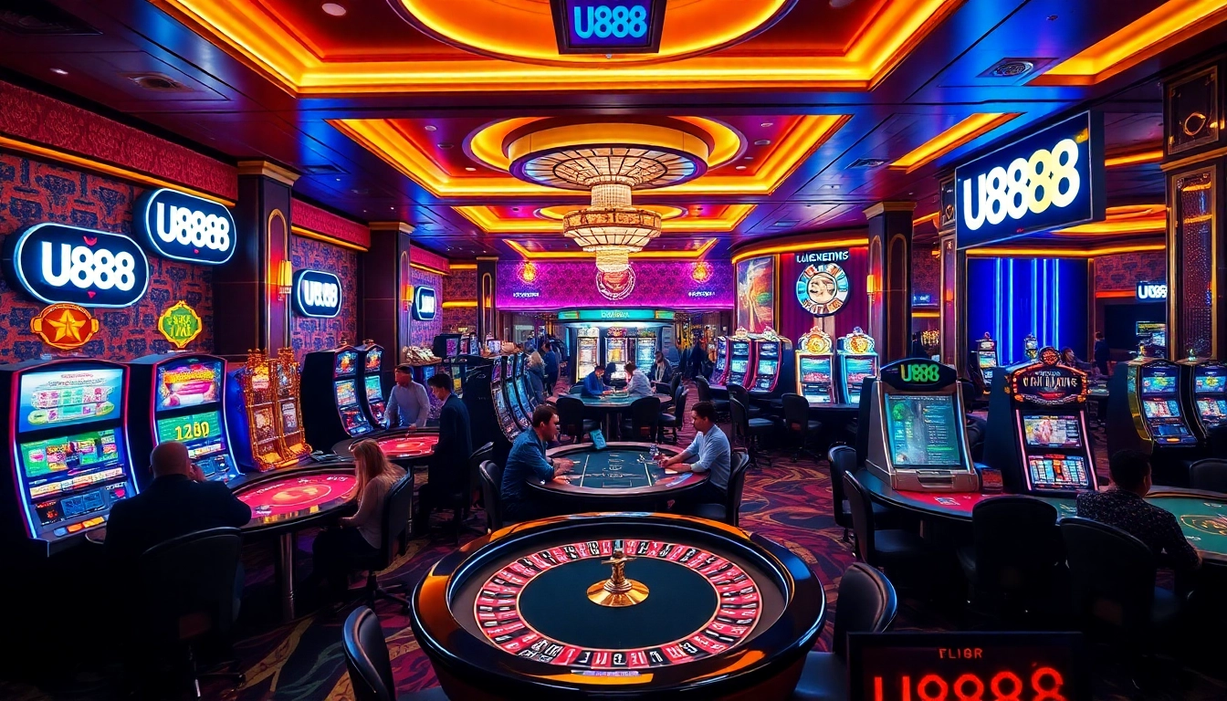 Experience the thrill of gambling at U888 with vibrant casino games and exciting player interactions.