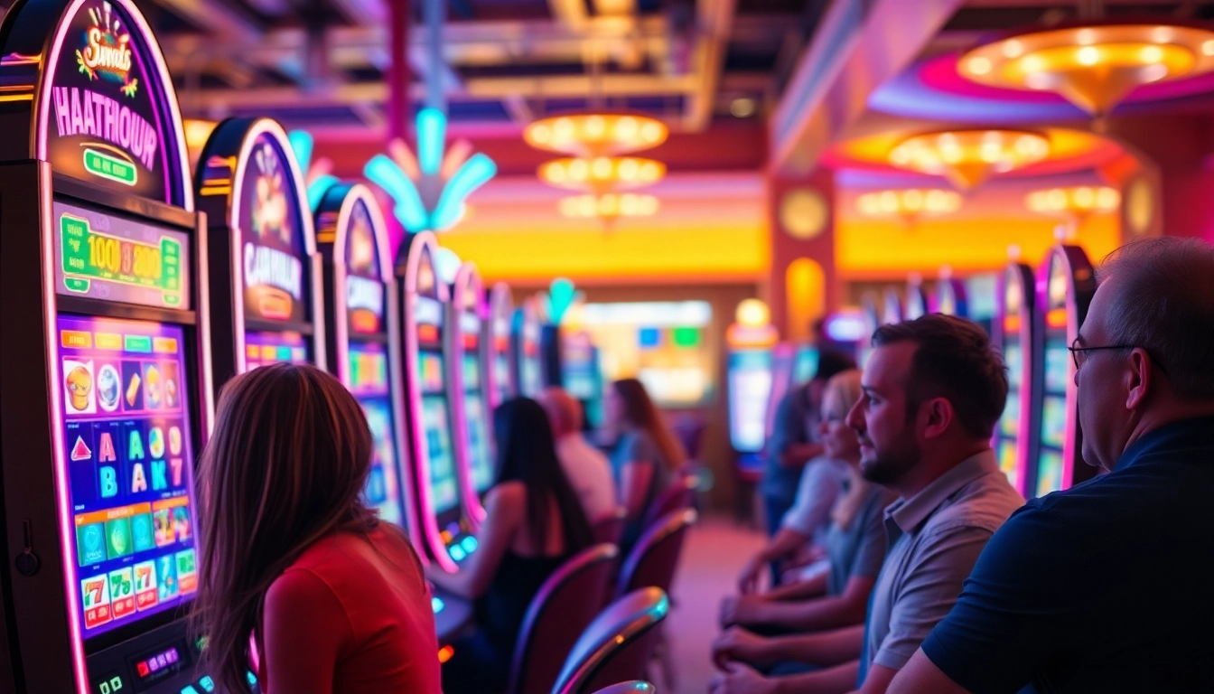 Menangkan permainan slot deposit 1000 di kasino dengan suasana ceria dan menarik.