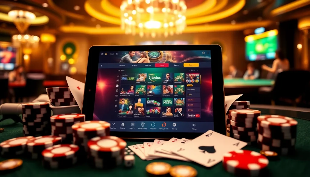Experience the excitement of online gaming at trang chủ tobet88 with vibrant casino elements like poker chips and cards.