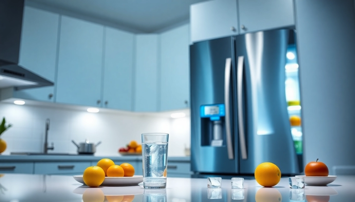 Waterdrop DA97-17376B Replacement for Samsung® HAF-QIN/EXP filter installed in a modern kitchen with fresh produce and clear water.