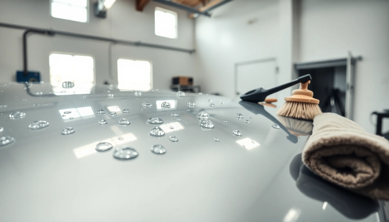 Detailing a vehicle showcasing the best car detailing Chattanooga TN with professional equipment.