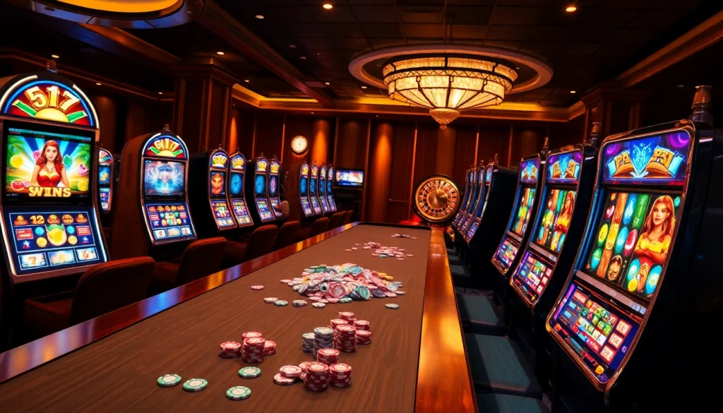 Experience the excitement of slot777 with vibrant slot machines and casino atmosphere.