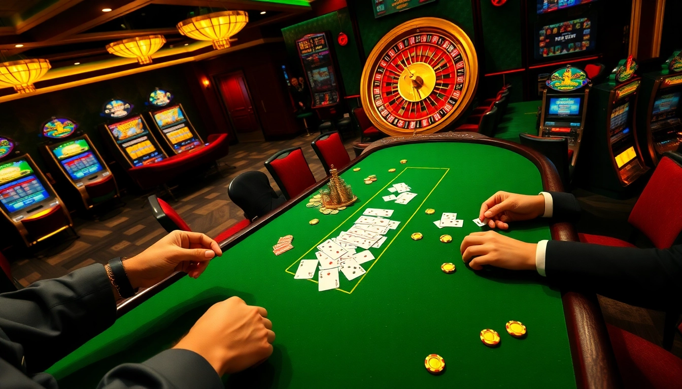 The hidden wiki 2026 illuminates an exciting poker table and roulette wheel in a luxurious casino setting.