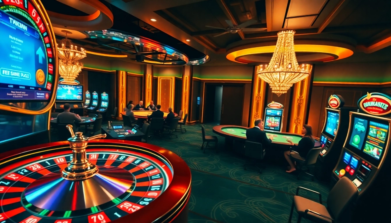 Exciting atmosphere of a casino en ligne retrait instantané france showcasing fast payout options and vibrant gaming activities.