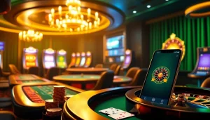 Players engaging with vibrant online casino experiences at Lc88, showcasing excitement and luxury.