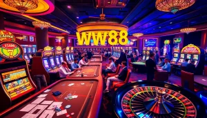 Experience the vibrant excitement of WW 88 casino with engaging games and luxurious atmosphere.