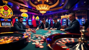 Experience high-stakes excitement with https://mmoo.de.com as players engage in thrilling casino games.