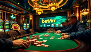 Trải nghiệm sự sang trọng và hứng khởi của trò chơi tại casino BetVIP với những cảnh poker sống động và roulette.
