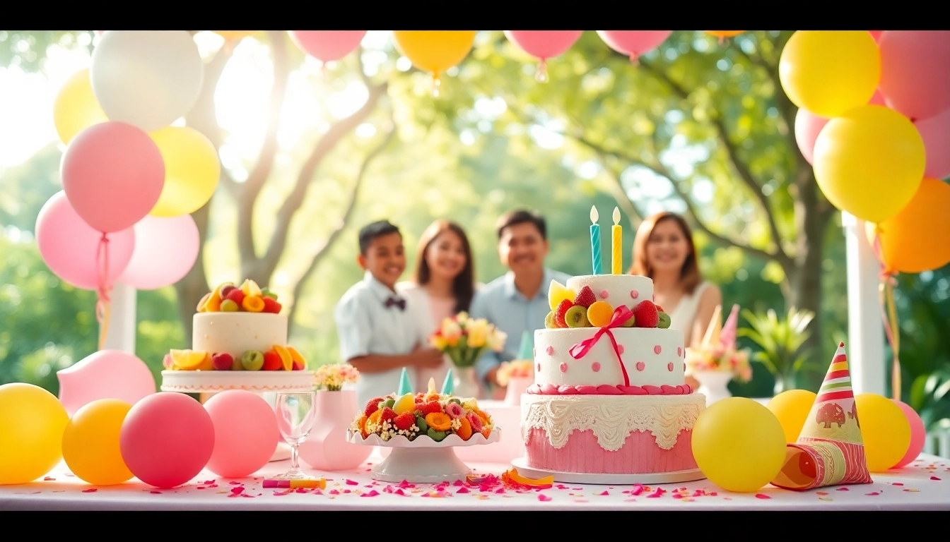 Celebrating a Singapore birthday party with vibrant decorations and joyful atmosphere.