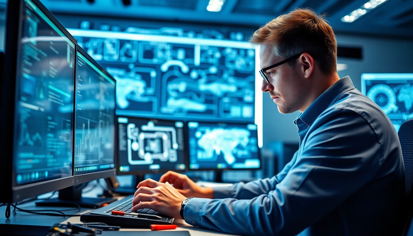 Engage with the das 142 technology through focused engineering methods in a modern workspace.