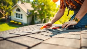 Showcasing high-quality roofing solutions during a professional inspection of a residential roof.