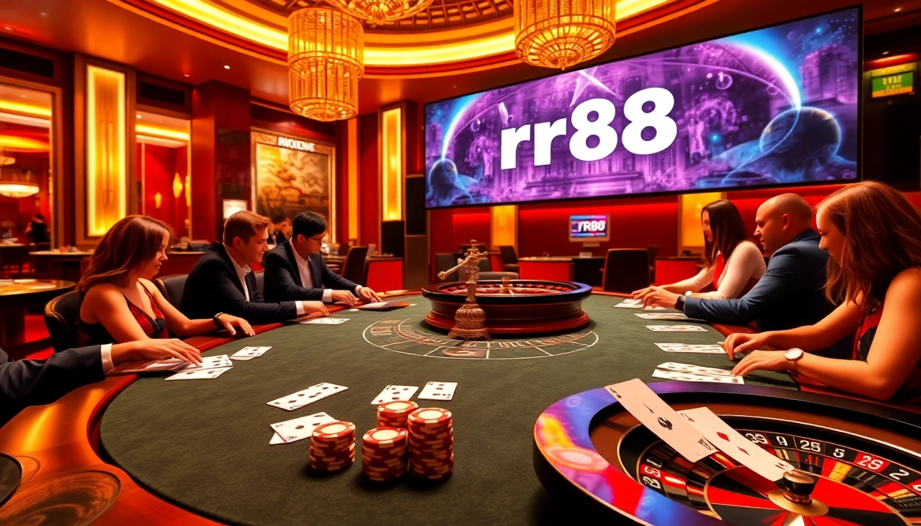 Experience thrilling gameplay at RR88 link with vibrant casino elements and engaging action.