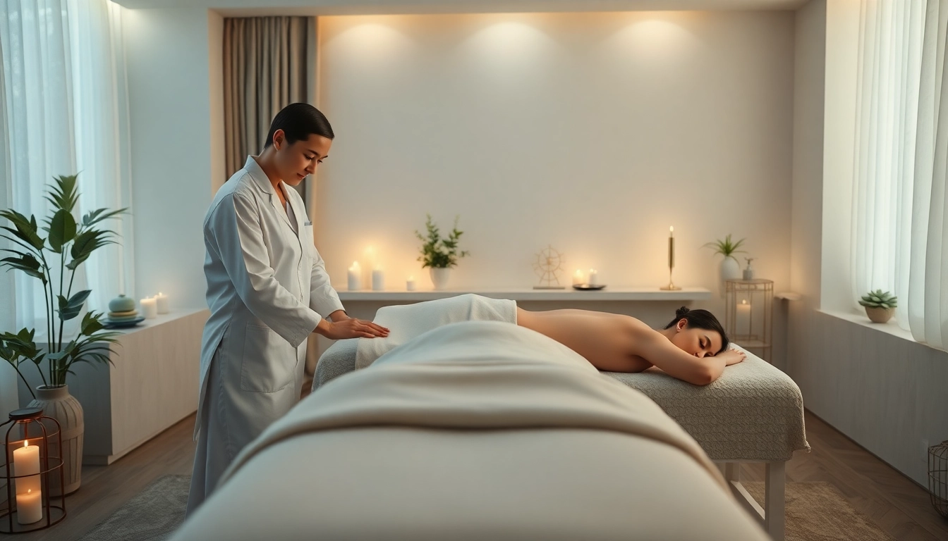 출장 massage professionals providing a high-quality service in a relaxing setting.