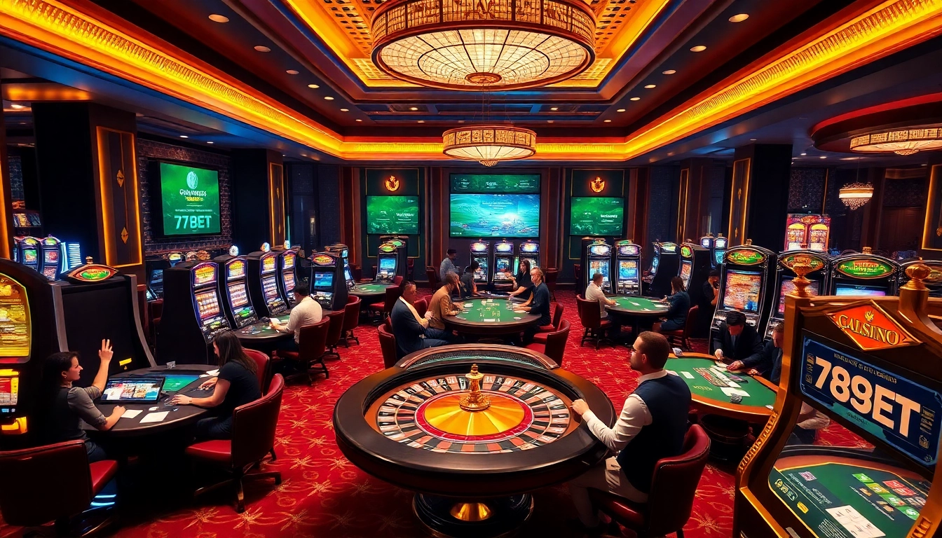 Players enjoy a thrilling game at 789BET's vibrant online casino interface.