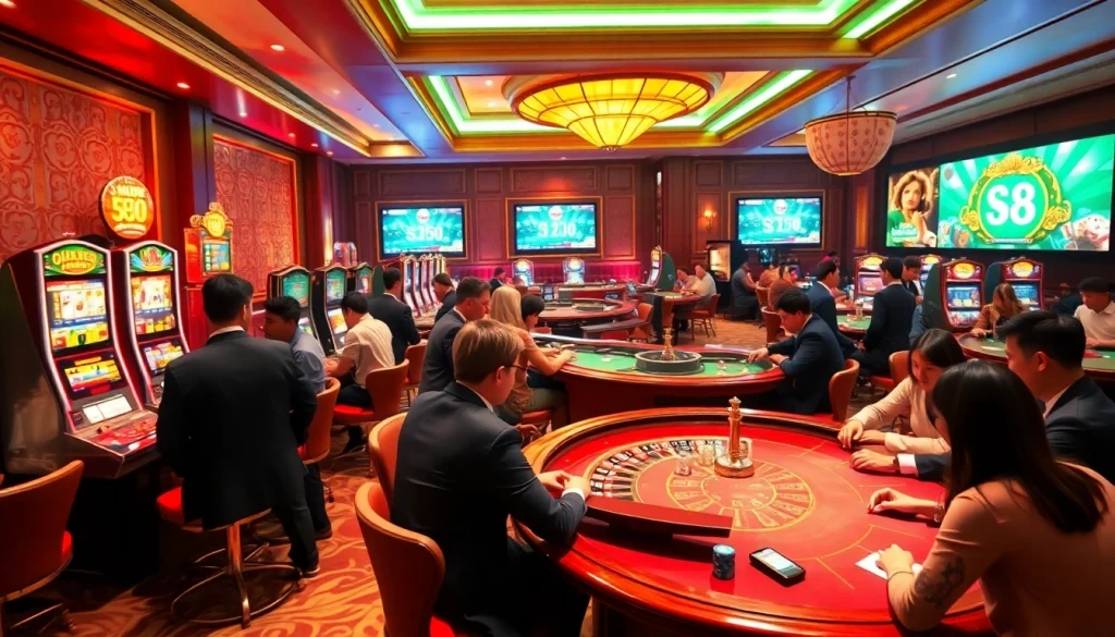 Experience the thrill of gambling as you engage in Đăng Ký S8 at exciting casino tables filled with action.