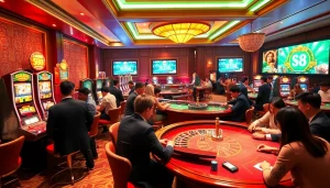 Experience the thrill of gambling as you engage in Đăng Ký S8 at exciting casino tables filled with action.