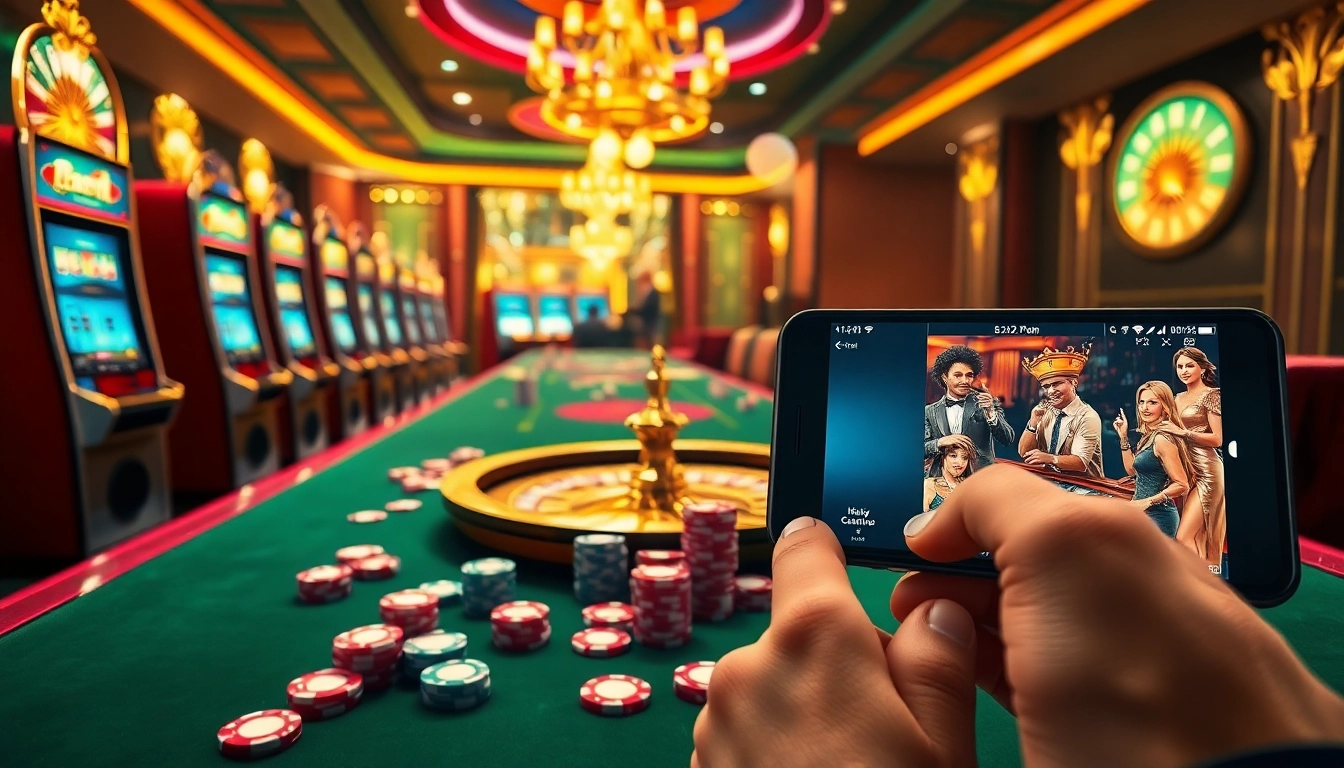 Experience the excitement of online gambling with https://www.hotelleonardvinci.com/en showcasing vibrant slot machines and poker chips.
