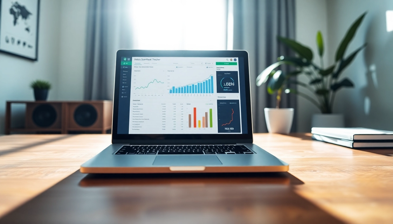 Visualize an SEO Rank Tracker tool interface for effective performance analysis.