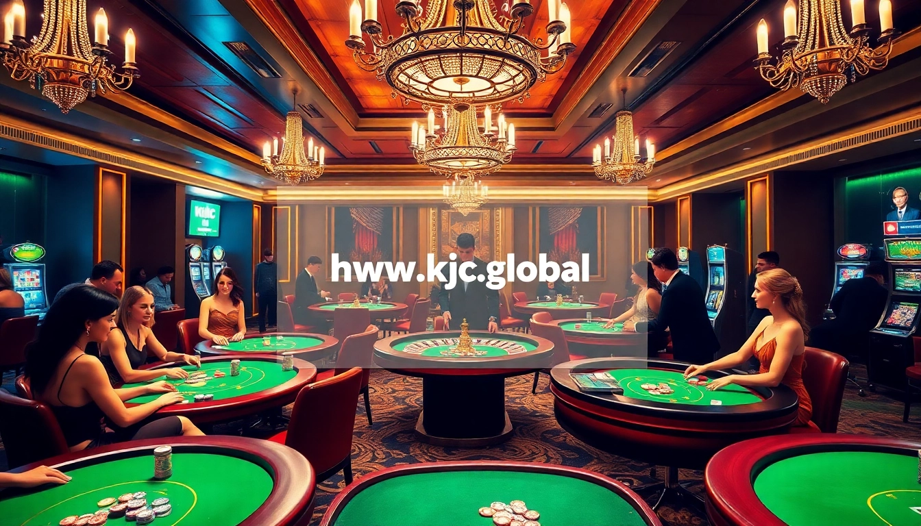 Experience thrilling gameplay at https://www.kjc.global/ in our vibrant casino setting.