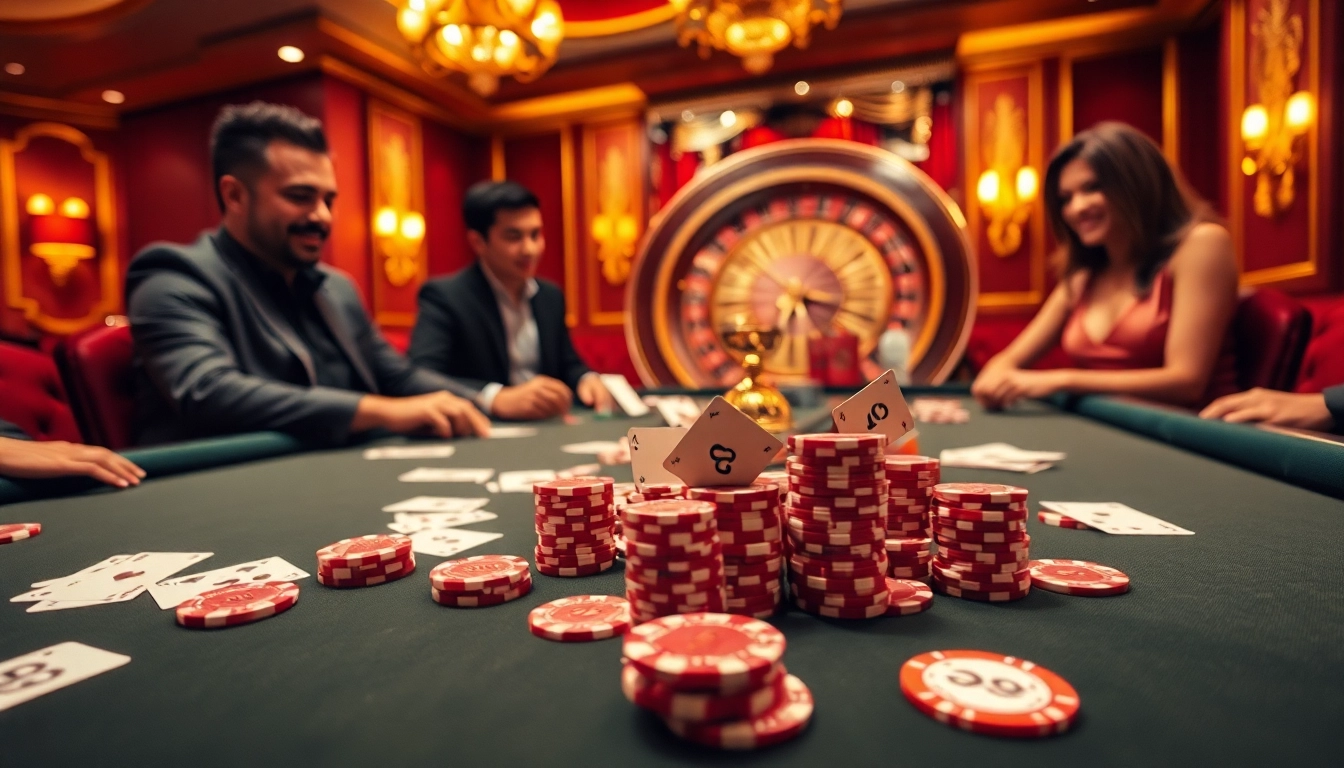 TR88 attracts players with exciting casino games at a luxurious poker table.