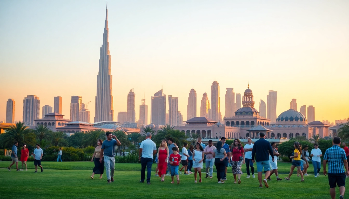 Showcasing Your Dubai lifestyle platform with a vibrant Dubai skyline at sunset.